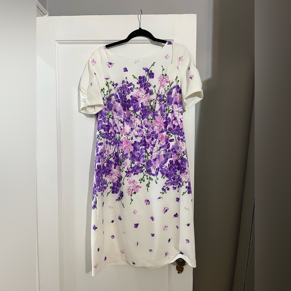 Adrianna Papell floral midi dress - Picture 1 of 4